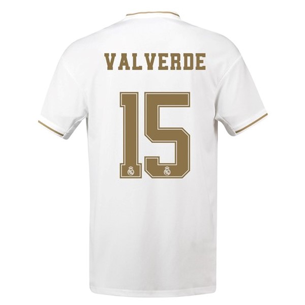 Trikot Real Madrid NO.15 Valverde Heim 2019-20 Weiß Fussballtrikots Günstig